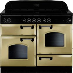 Rangemaster Classic 110 Ceramic - 68280 Electric Range Cooker in Cream with Chrome Trim